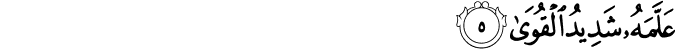 عَلَّمَهُ شَدِيدُ الْقُوَىٰ عَلَّمَهُ شَدِيدُ الْقُوَىٰ