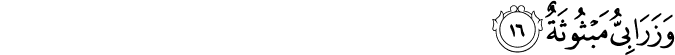وَزَرَابِيُّ مَبْثُوثَةٌ وَزَرَابِيُّ مَبْثُوثَةٌ