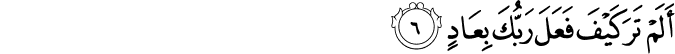 أَلَمْ تَرَ كَيْفَ فَعَلَ رَبُّكَ بِعَادٍ أَلَمْ تَرَ كَيْفَ فَعَلَ رَبُّكَ بِعَادٍ